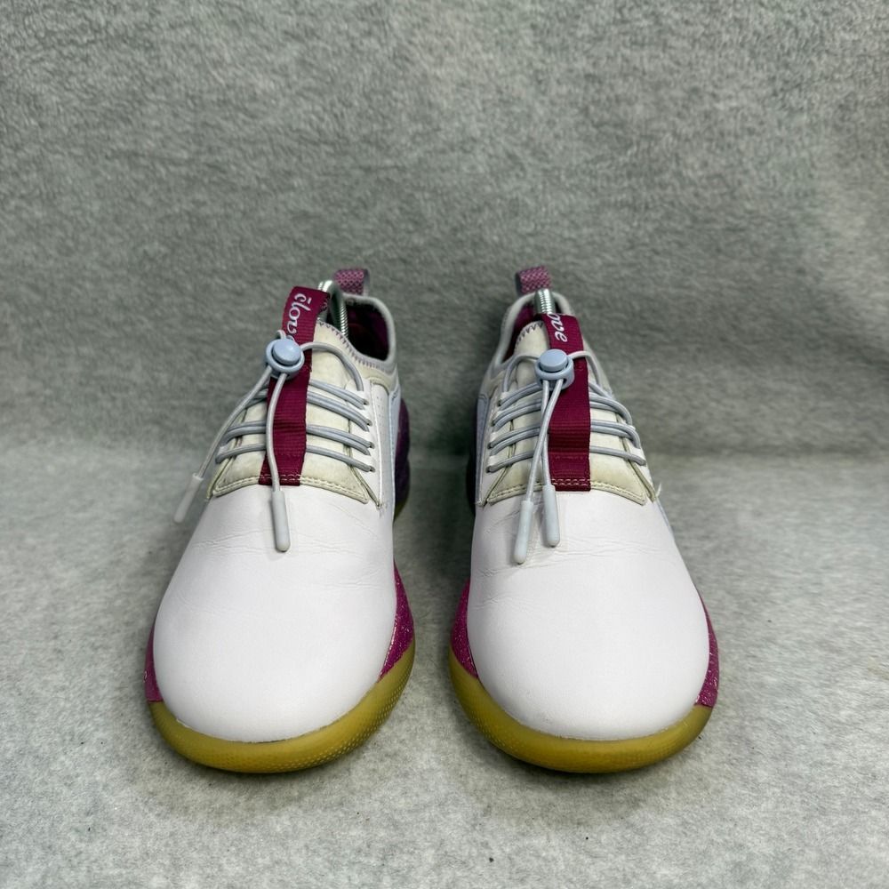 Women's White, Pink & Purple Lightweight Athletic Sneakers - Picture 2 of 10